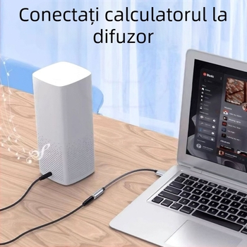 Cablu adaptor USB la 3,5 mm audio – 2 în 1 pentru căști și microfon – fără drivere