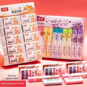 Radieră pentru creioane cu design cartoon, model 159, material: gumă, utilizare: ștergere creion