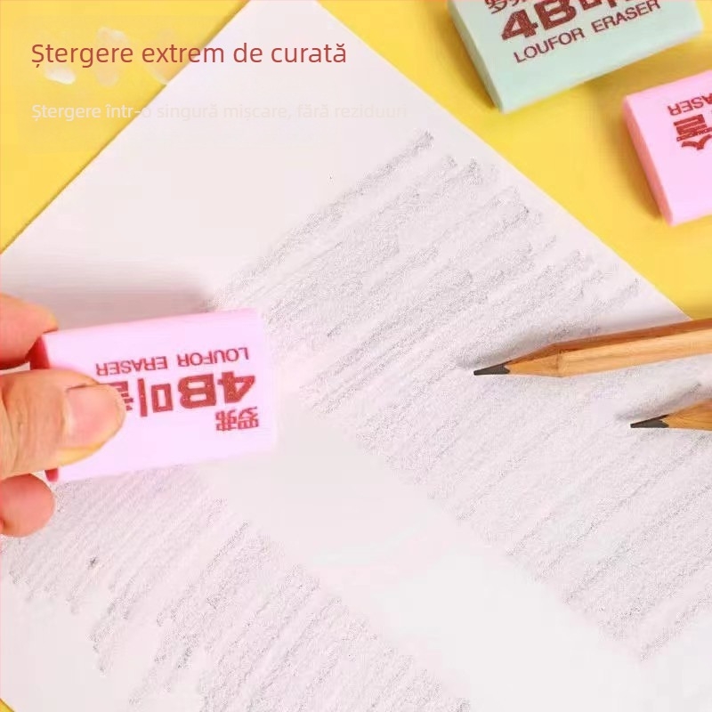 Radieră pentru creioane cu design cartoon, model 159, material: gumă, utilizare: ștergere creion