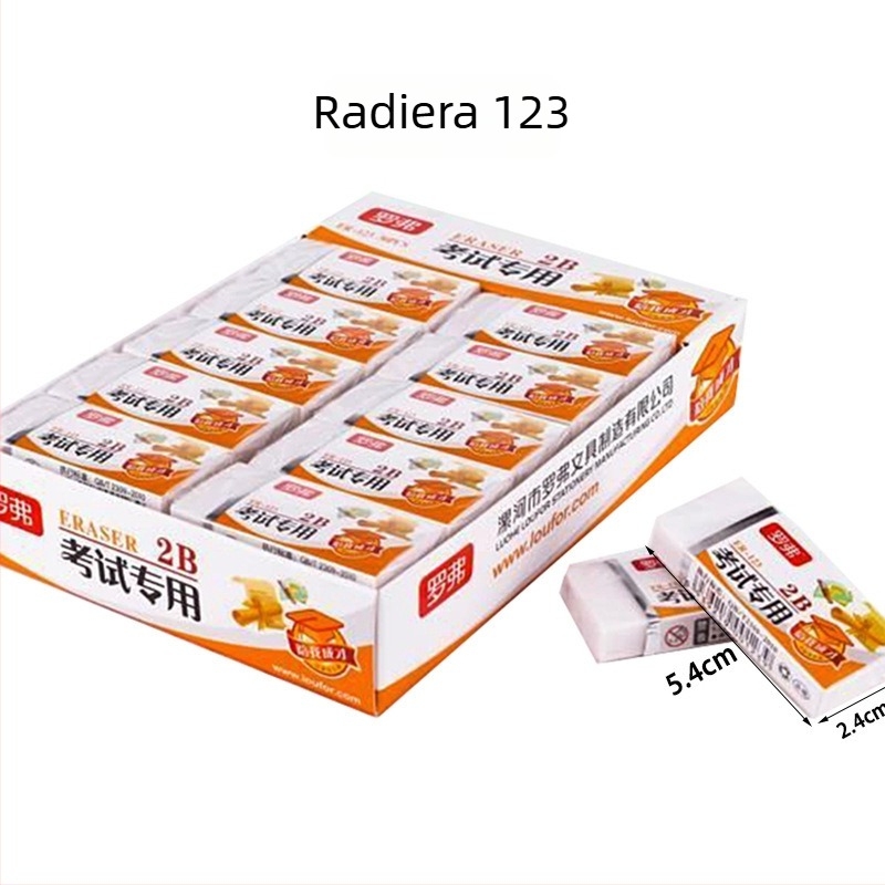 Radieră pentru creioane cu design cartoon, model 159, material: gumă, utilizare: ștergere creion