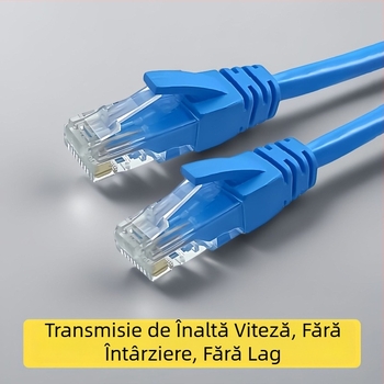 Cablu Cat6 pentru router, RJ-45, 1 Gbps, cupru pur