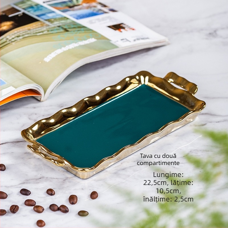 Set ceramic pentru condimente – recipient pentru ulei, recipient pentru sare, sticluță de oțet; stil lux ușor; origine China continentală