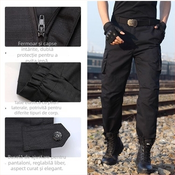 Îmbrăcăminte de antrenament pentru primăvară și toamnă, unisex, din amestec de bumbac, respirabilă și rezistentă la uzură