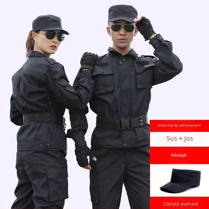 Îmbrăcăminte de antrenament pentru primăvară și toamnă, unisex, din amestec de bumbac, respirabilă și rezistentă la uzură