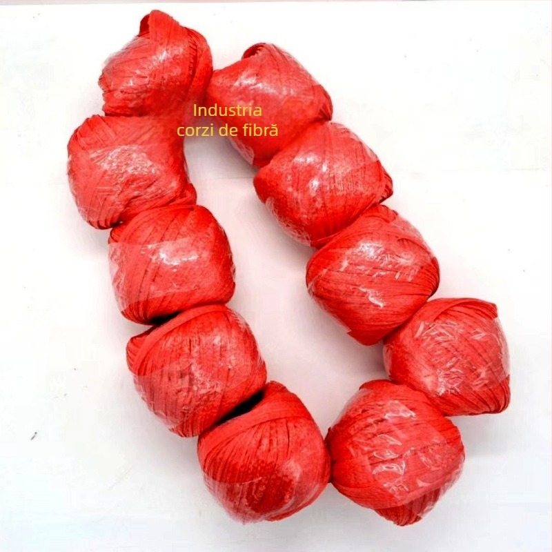 Sfoară de ambalaj din nailon – aproximativ 60 m lungime, lățime 5 mm, fibră de nailon, rezistență la rupere 13–22 kg