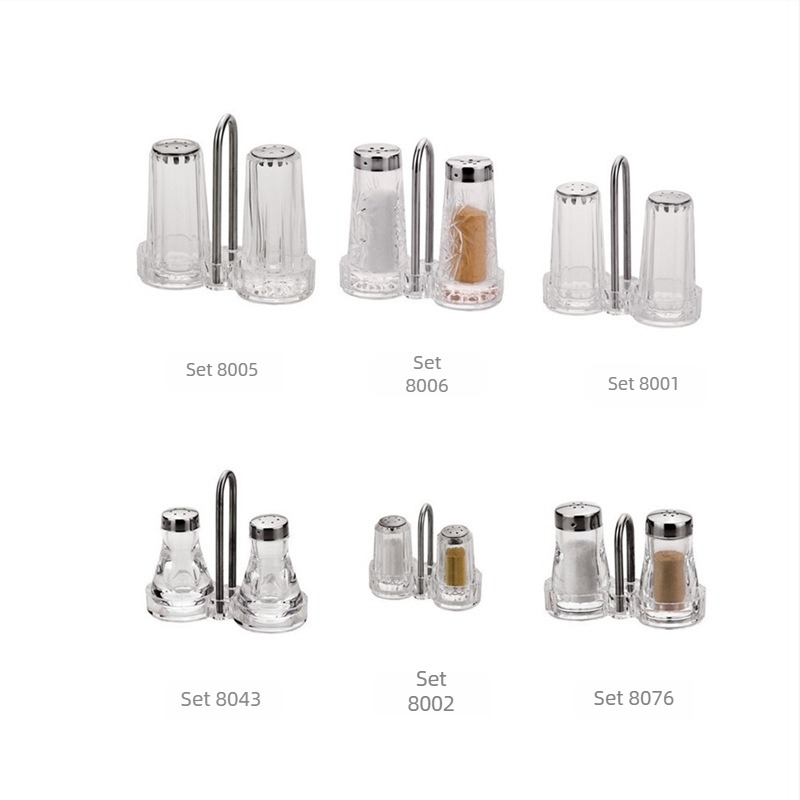 Garbo recipient acrilic transparent pentru condimente, pentru condimente solide, stil modern minimalist, calitate de primă clasă