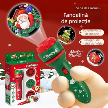 Fenar LED cu proiecție pentru copii, jucărie educativă cu proiecție luminoasă, dezvoltă vederea și coordonarea mână-ochi, corp din plastic, 4-6 ani