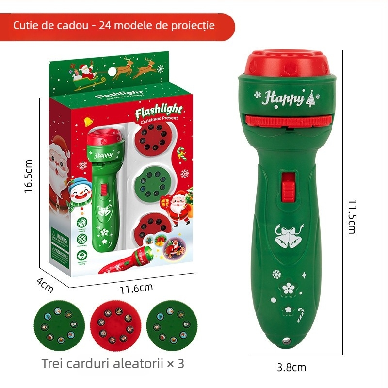 Fenar LED cu proiecție pentru copii, jucărie educativă cu proiecție luminoasă, dezvoltă vederea și coordonarea mână-ochi, corp din plastic, 4-6 ani