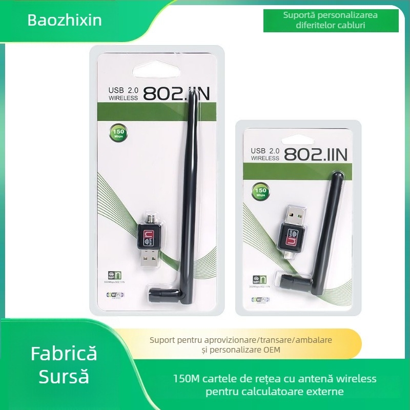 Card de rețea USB wireless 2DB – 300Mbps, interfață USB, IEEE 802.11b/g/n