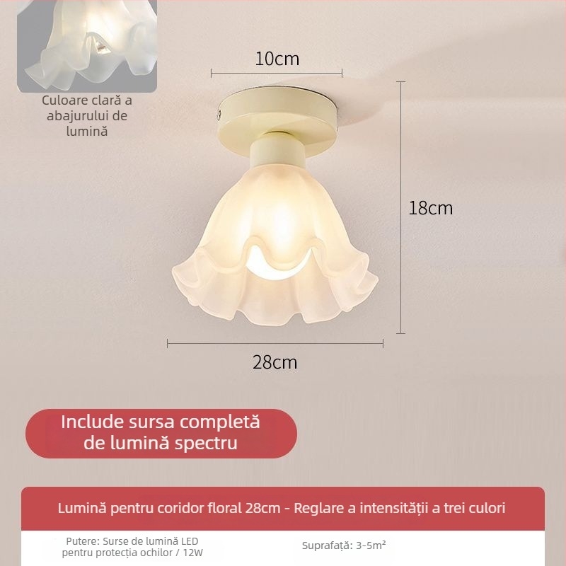 Candelabru franțuzesc stil vintage cu sticlă cristal mat floral, LED, cadru din fier, certificat SGS, tensiune ≤36V, acoperire 10–15 m²