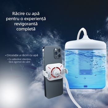 Radiator cu răcire prin apă pentru telefonul mobil, model L032, cu clips pe spate — carcasă din PC, compatibil cu sursa de alimentare