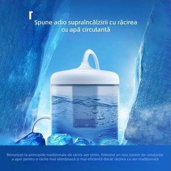 Radiator cu răcire prin apă pentru telefonul mobil, model L032, cu clips pe spate — carcasă din PC, compatibil cu sursa de alimentare