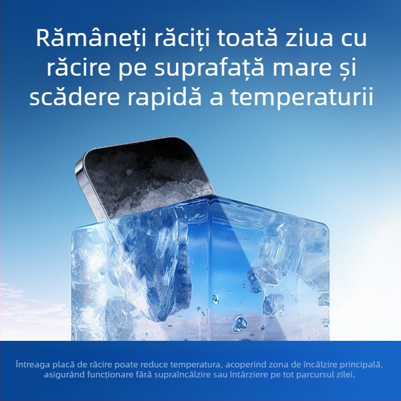 Radiator cu răcire prin apă pentru telefonul mobil, model L032, cu clips pe spate — carcasă din PC, compatibil cu sursa de alimentare