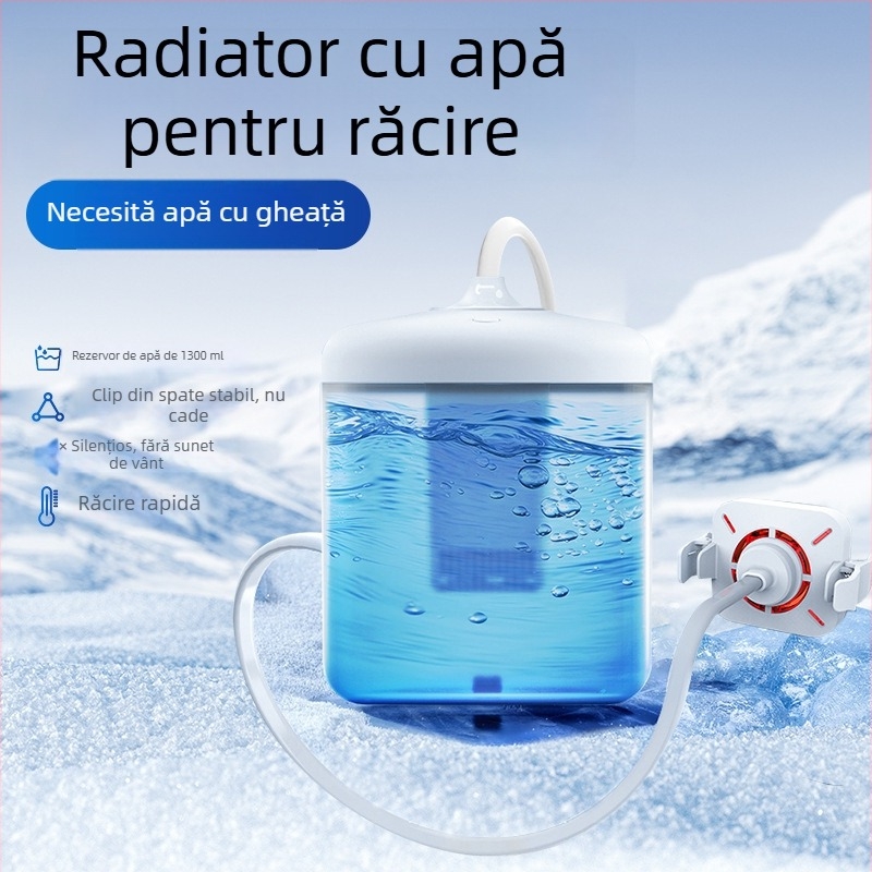 Radiator cu răcire prin apă pentru telefonul mobil, model L032, cu clips pe spate — carcasă din PC, compatibil cu sursa de alimentare