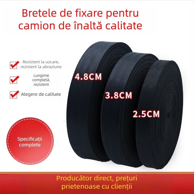 Curele de prindere din poliester, rezistente 3T, lățime 2.5/3.8/4.8 cm, model 6-58