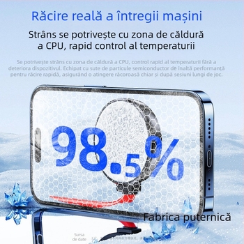 Fs08 Radiator cu răcire prin apă, interfață Type-C, 30W, 500 g, ABS + aliaj de aluminiu