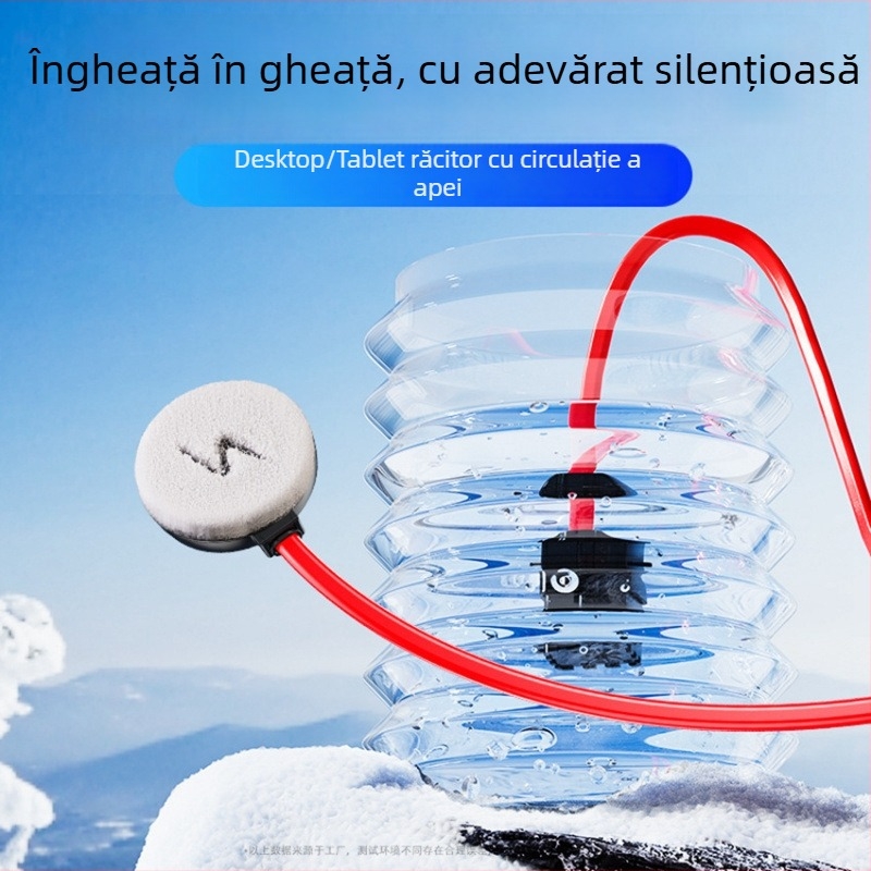 Fs08 Radiator cu răcire prin apă, interfață Type-C, 30W, 500 g, ABS + aliaj de aluminiu