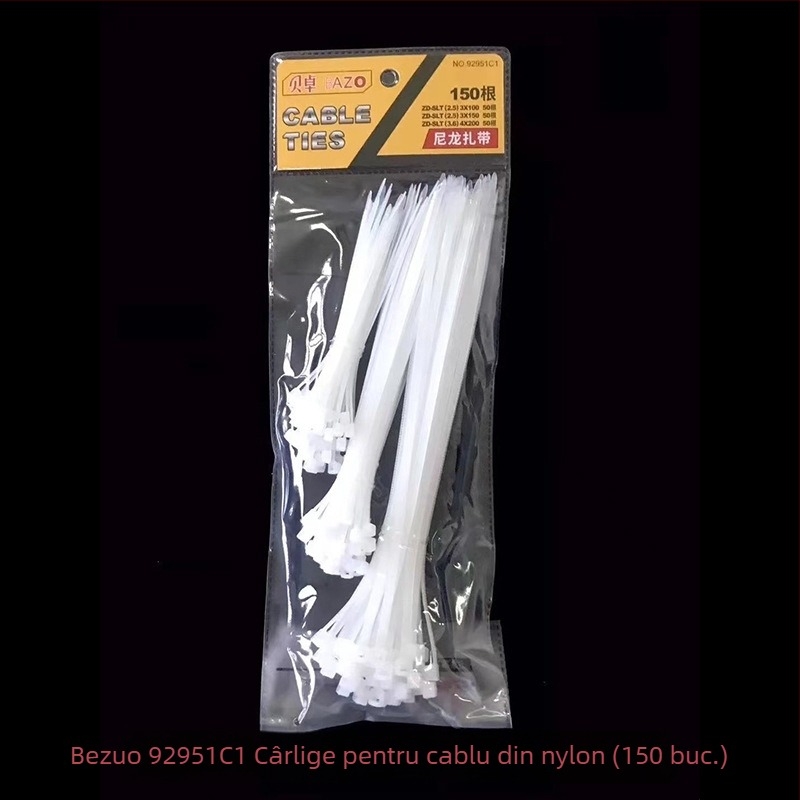 Beizhuo Legături auto-blocante din plastic pentru cabluri