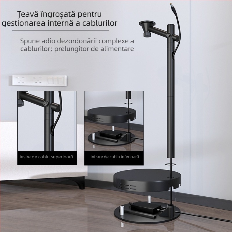 Suport de proiector pentru perete, cu bază de podea ascunsă, model CINE-PB29L, brand Thinking of Shadow, greutate 6,5 kg, nu este importat