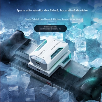 Cooler pentru telefon mobil pentru gamepad X5lite, răcire silențioasă pe bază de semiconductori, interfață USB-C, conectivitate wireless, model X5lite zero joint