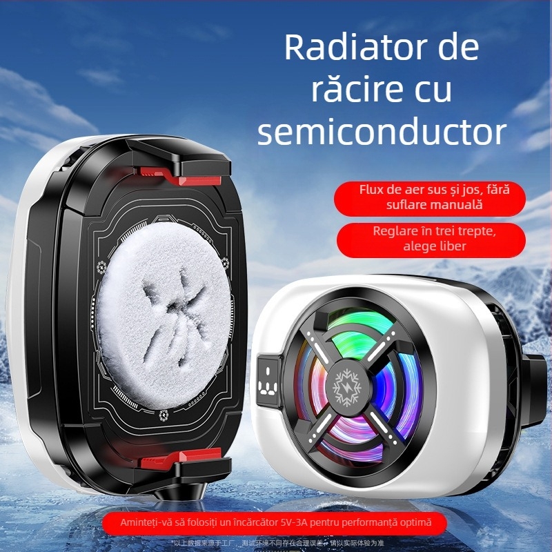 TL16 Cooler pentru telefon cu clips - Ultra-quiet, 15W, ABS, Type-C, 60g