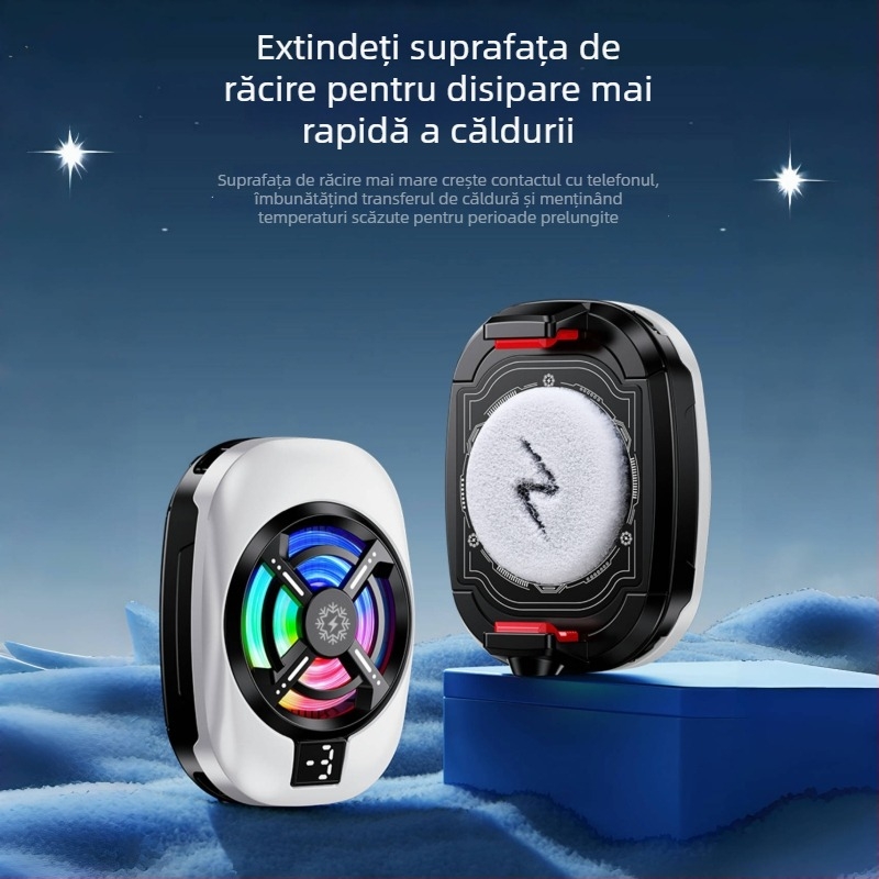 TL16 Cooler pentru telefon cu clips - Ultra-quiet, 15W, ABS, Type-C, 60g