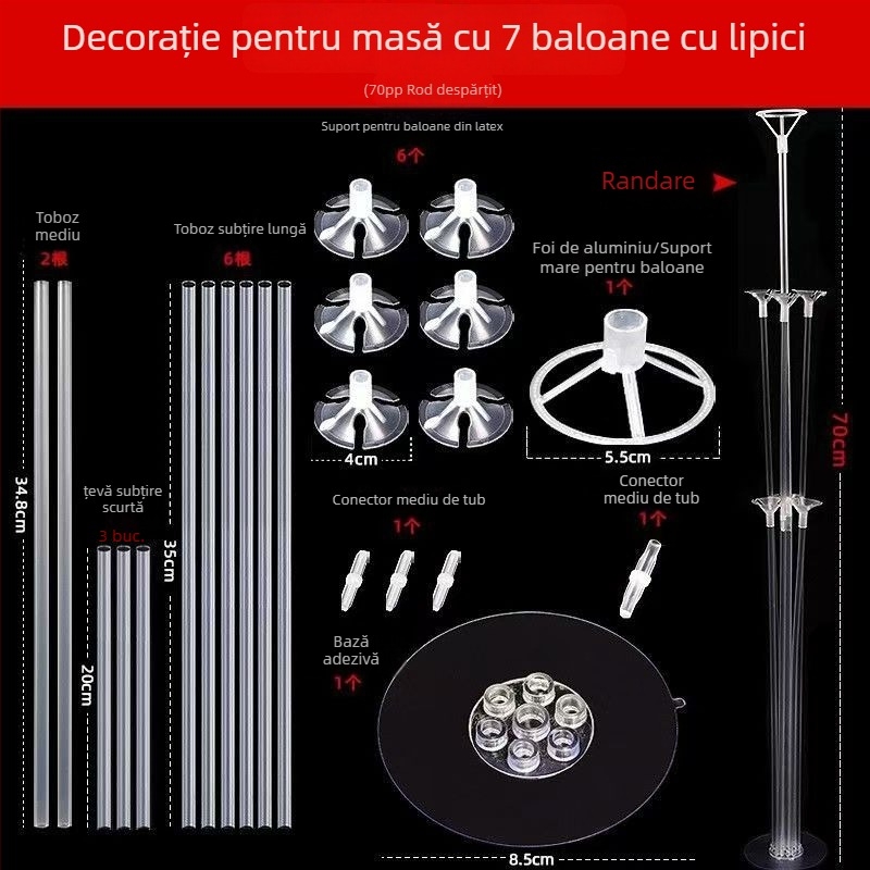 Suport baloane decor pentru petreceri — Material PVC, Neimportat, Lipsă certificare IP, Potrivit pentru evenimente sportive
