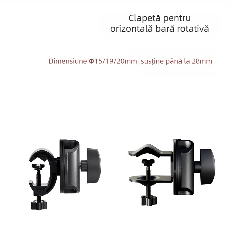 Create Win Chuck Clip de extindere pentru microfon – suport de podea tip cantilever cu braț rotativ și bară transversală universală pentru accesorii audio