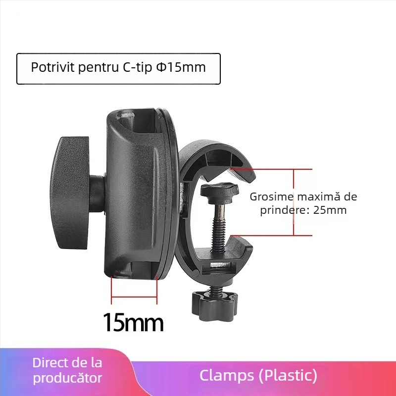 Create Win Chuck Clip de extindere pentru microfon – suport de podea tip cantilever cu braț rotativ și bară transversală universală pentru accesorii audio
