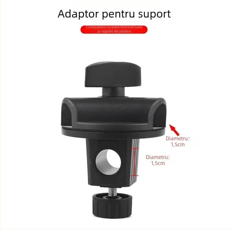 Create Win Chuck Clip de extindere pentru microfon – suport de podea tip cantilever cu braț rotativ și bară transversală universală pentru accesorii audio