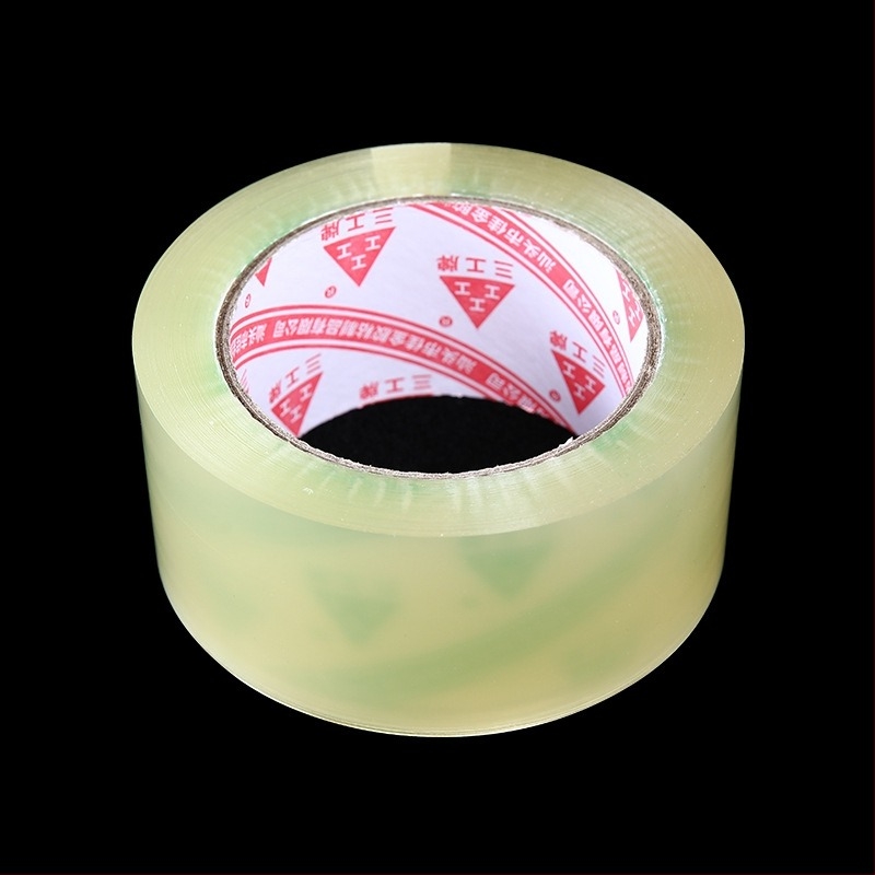 Bandă de ambalare din film BOPP, transparentă și silențioasă, adeziv pe bază de apă, grosime film 50 µm, grosime adeziv 1,5