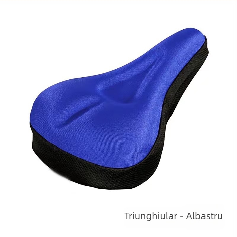 Chengyang husă pentru șa de bicicletă – burete moale, îngroșat, fără silicon, potrivire universală, model Triangle straight slot seat cushion, pentru biciclete de munte