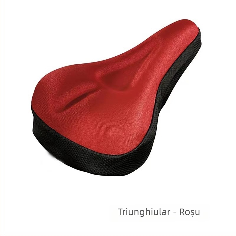 Chengyang husă pentru șa de bicicletă – burete moale, îngroșat, fără silicon, potrivire universală, model Triangle straight slot seat cushion, pentru biciclete de munte