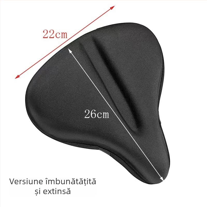 Chengyang husă pentru șa de bicicletă – burete moale, îngroșat, fără silicon, potrivire universală, model Triangle straight slot seat cushion, pentru biciclete de munte