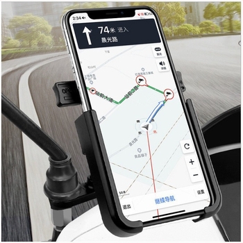 Suport pentru telefon pentru bicicletă, motocicletă și vehicul electric – aliaj de aluminiu, blocare cu un clic, procesare personalizabilă