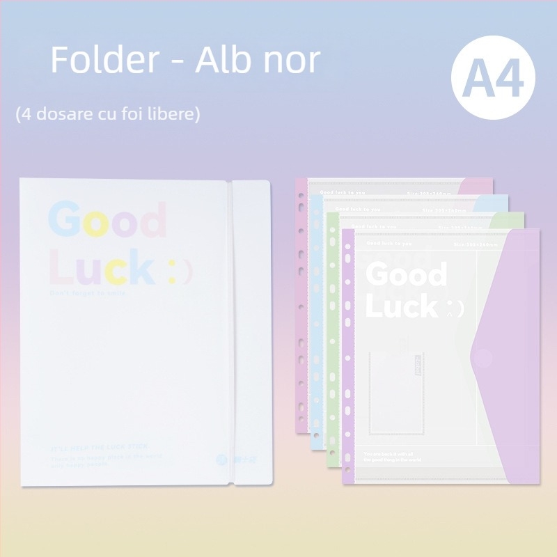 Foițe transparente pentru dosar cu perforații, model BF01-145, material PP, grosime 70, imprimare logo disponibilă, personalizare disponibilă