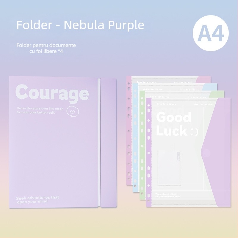 Foițe transparente pentru dosar cu perforații, model BF01-145, material PP, grosime 70, imprimare logo disponibilă, personalizare disponibilă