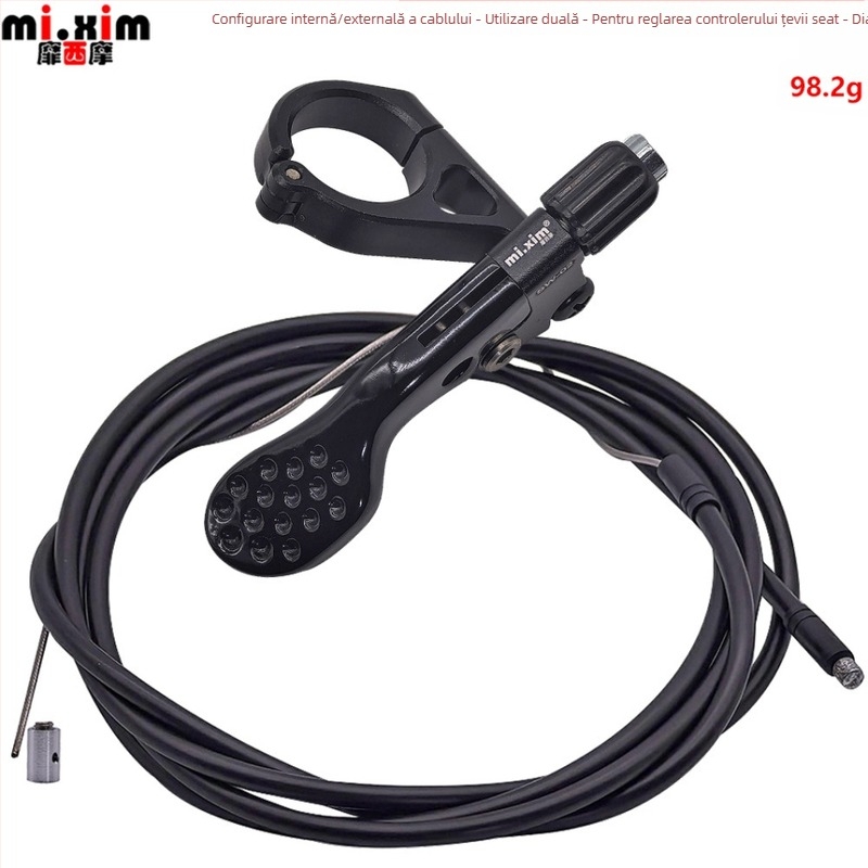 mi.xim SW-02 Controler cablu pentru tijă de șa bicicletă, aliaj de aluminiu, pentru biciclete MTB și urbane, rutare internă și externă