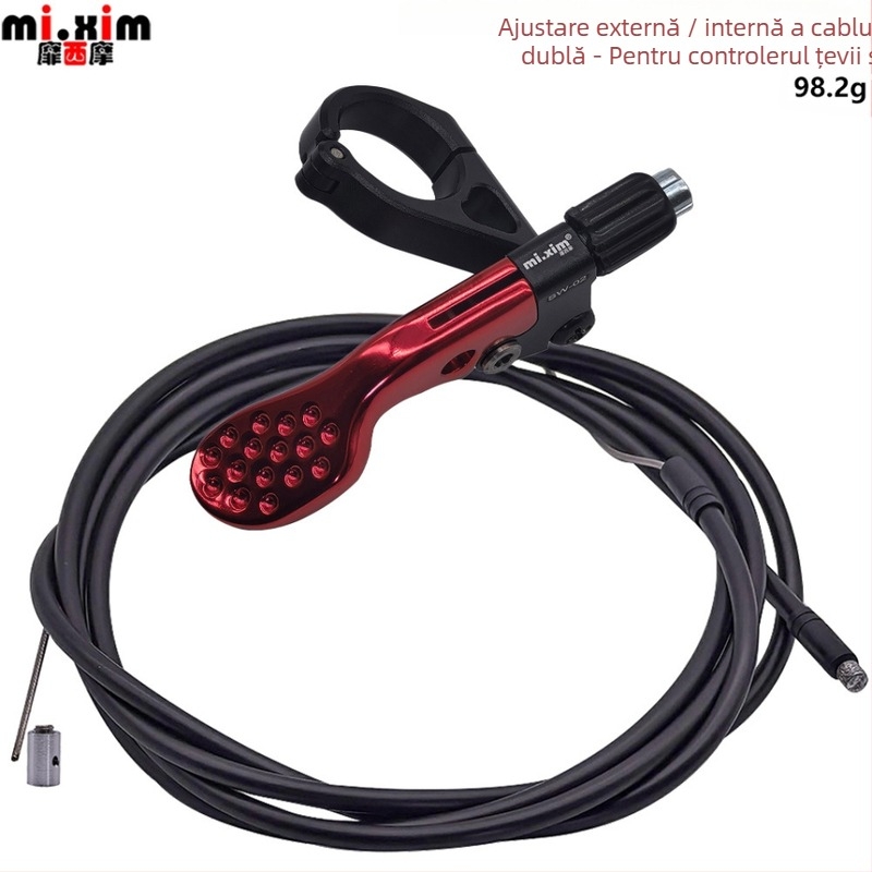 mi.xim SW-02 Controler cablu pentru tijă de șa bicicletă, aliaj de aluminiu, pentru biciclete MTB și urbane, rutare internă și externă