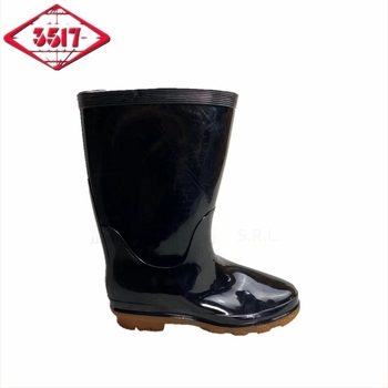 Cizme de ploaie, brand 3517, PVC partea superioară, talpă din plastic, înălțime medie, pentru bărbați, respirabile, vârf rotund