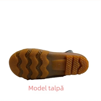 Cizme de ploaie, brand 3517, PVC partea superioară, talpă din plastic, înălțime medie, pentru bărbați, respirabile, vârf rotund
