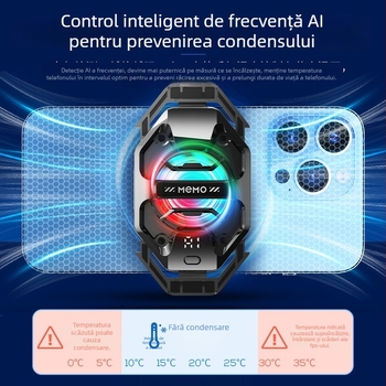 DL20 Răcitor inteligent pentru telefon cu reglaj AI și afișaj digital, 20W, Type-C