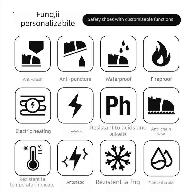 Spring River Cy010 Bocanci de lucru pentru bărbați, din piele full-grain, înalți, cu protecție la impact, pentru frig în industria petrolieră