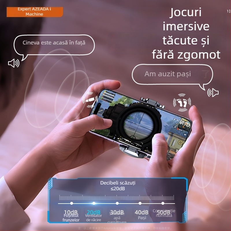 Răcitor pentru telefon cu răcire pe bază de semiconductori, clip magnetic, model AZ-X03, 10W, interfață USB-C