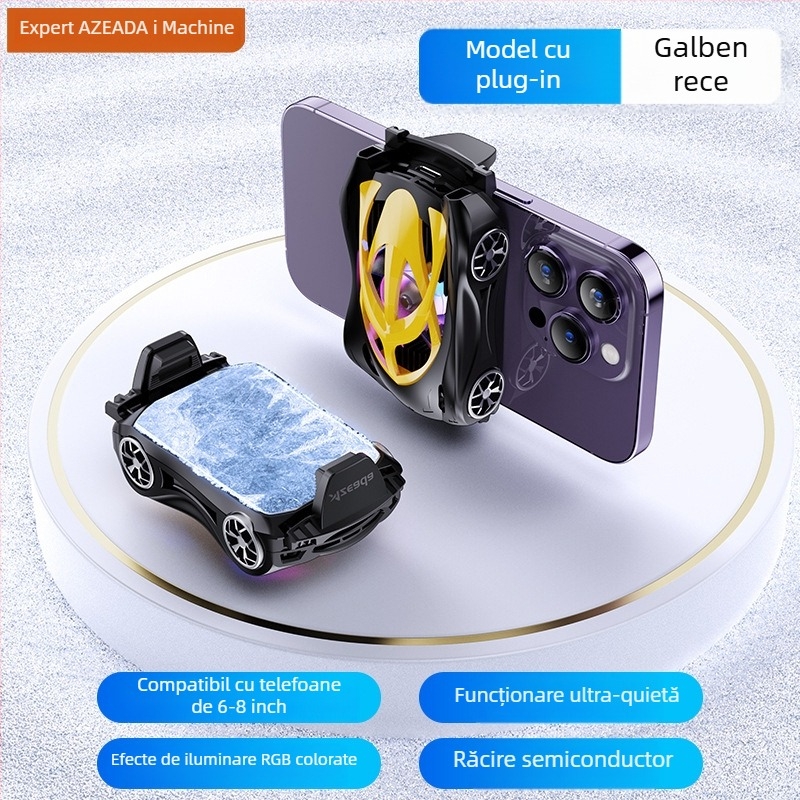 Răcitor pentru telefon cu răcire pe bază de semiconductori, clip magnetic, model AZ-X03, 10W, interfață USB-C