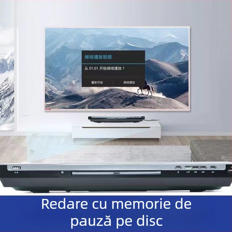 DVD player cu ieșire HDMI, redare MP3 prin USB, model 390, 220V, 10W
