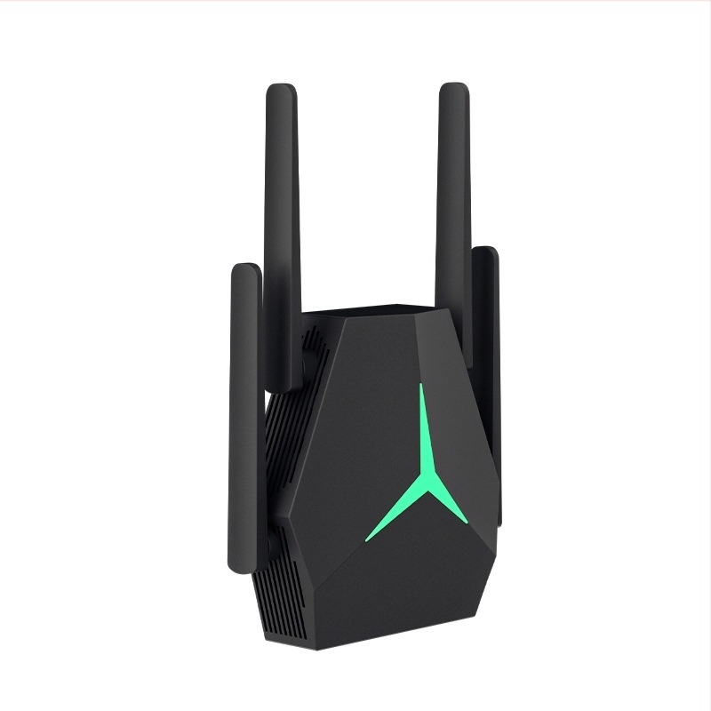 Router wireless cu șase antene – amplificator de semnal prin perete pentru uz casnic, 802.11n, viteză Gigabit sau mai mare, rază de 30 m