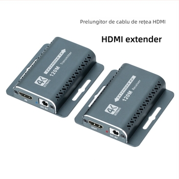 Extender HDMI la RJ45 pentru 120 m – Extensie HDMI de înaltă definiție, 4K, prelucrare OEM