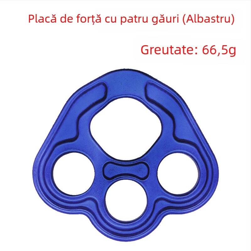 Placă de forță pentru alpinism cu patru găuri – YC1254, aliaj de aluminiu 7075, 100 buc./cutie, Yao Chuang