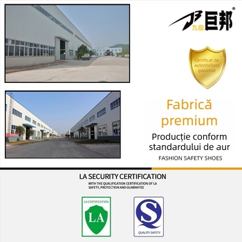 Pantofi de lucru înalți, rezistenți la uzură, cu vârf din oțel, protecție anti-șoc și anti-perforație, partea superioară din piele de vită — S-Jubang Încălțăminte de protecție